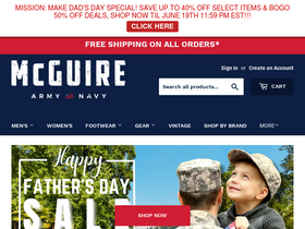 'mcguirearmynavy.com' screenshot