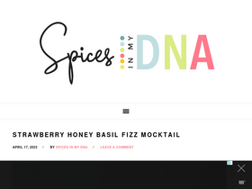 'spicesinmydna.com' screenshot