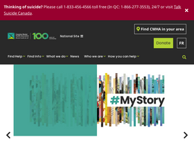 'cmha.ca' screenshot