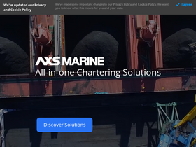 'axsmarine.com' screenshot