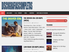 'discografiascompletas.org' screenshot