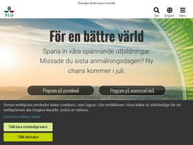 'slu.se' screenshot