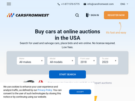 'carsfromwest.com' screenshot
