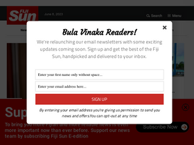 'eedition.fijisun.com.fj' screenshot