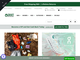 'grivetoutdoors.com' screenshot