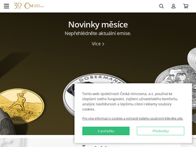 'ceskamincovna.cz' screenshot