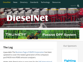 'dieselnet.com' screenshot