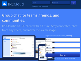 'irccloud.com' screenshot