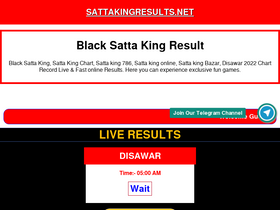 'sattakingresults.net' screenshot