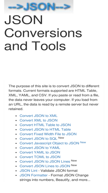 convertjson.com
