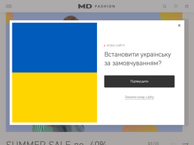 'md-fashion.com.ua' screenshot