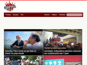 'aporrea.org' screenshot