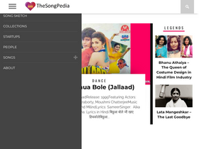 'thesongpedia.com' screenshot