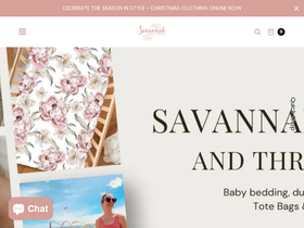 savannahandthree.com.au homepage screenshot