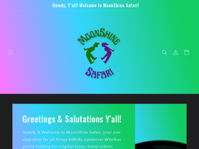 Moonshinesafari website screenshot