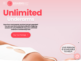 'sugaringnyc.com' screenshot
