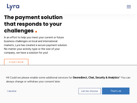 'lyra.com' screenshot