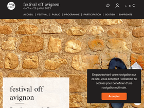 'festivaloffavignon.com' screenshot