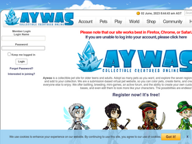 'aywas.com' screenshot