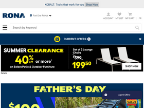 'rona.ca' screenshot