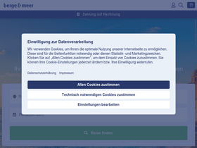 'berge-meer.de' screenshot