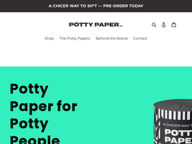 itspottypaper.com homepage screenshot