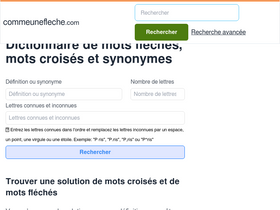 'commeunefleche.com' screenshot