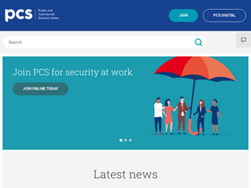 'pcs.org.uk' screenshot