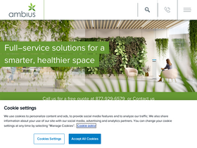 'ambius.com' screenshot