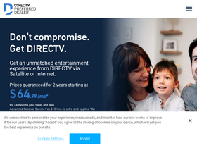 'directvplans.com' screenshot