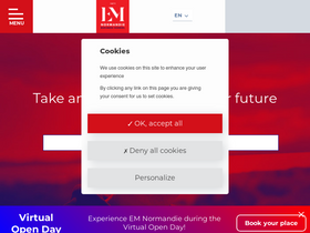 'em-normandie.com' screenshot