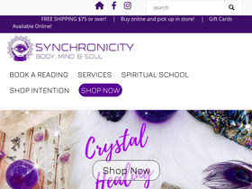 synchronicityny.com homepage screenshot