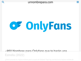 'unnombrepara.com' screenshot