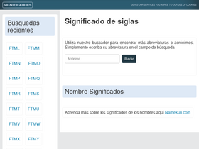 'significadoes.com' screenshot