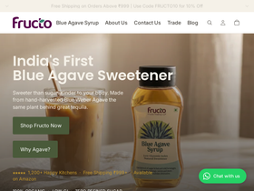 fructo.in homepage screenshot