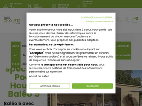 'touschalets.com' screenshot