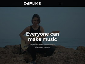 'deplike.com' screenshot