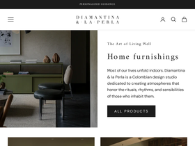 Diamantina & la Perla homepage screenshot