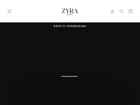 Zyra Perfection homepage screenshot