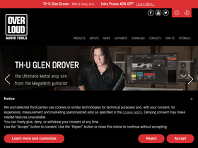 'overloud.com' screenshot