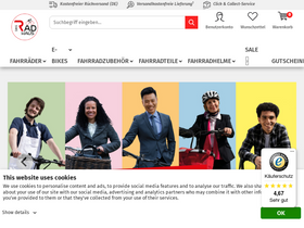 'das-radhaus.de' screenshot