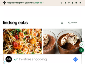 'lindseyeatsla.com' screenshot