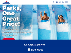 'canadaswonderland.com' screenshot