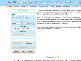 'astro-app.net' screenshot