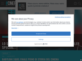 'cinefacts.it' screenshot