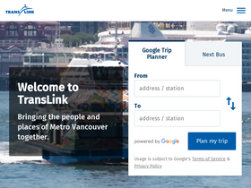 'translink.ca' screenshot