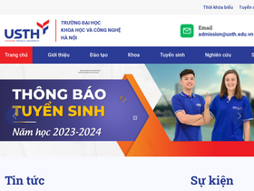 'usth.edu.vn' screenshot