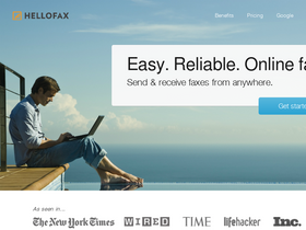 'hellofax.com' screenshot