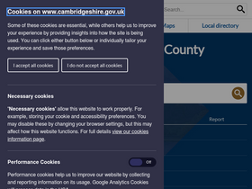 'cambridgeshire.gov.uk' screenshot