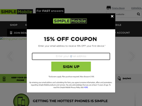 'simplemobile.com' screenshot